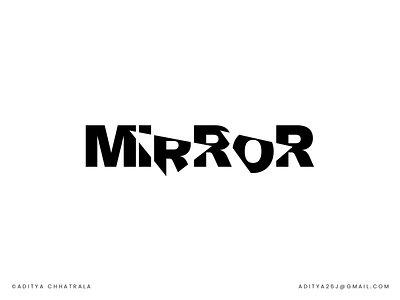 Mirror - wordmark logo design logotype brand branding creative growth identity innovative inspirational logo logo design logo designer logos logotype marketing minimal mirror modern negative space reflection typography wordmark