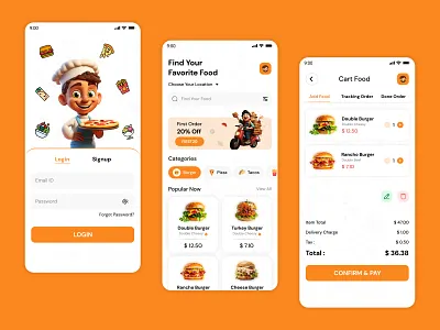 Food Delivery Mobile App app design food app food delivery mobile application ui ui design