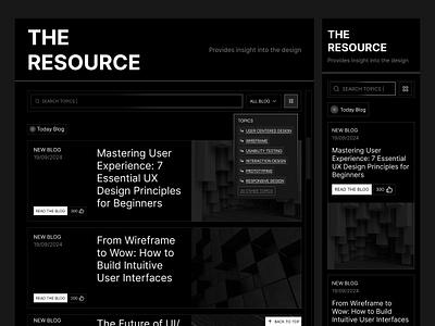 Blog Section - Web article article section blog blogsection clean design dark design design exploration figma learning news post resource responsive simple design ui uidesign uiuxdesign webdesign website