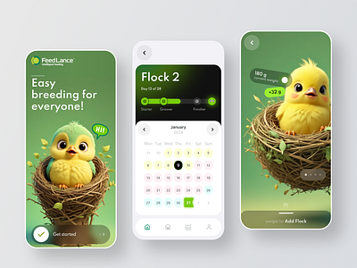 Animal Intelligent Feeding App android animals app app development branding calendar design feeding graphic design ios iosandroid mobile mobile design mobile development mobiledesign ui ux