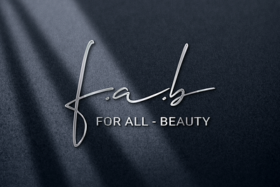 Fab- For all Beauty Logo 3d animation app branding design graphic design illus illustration logo motion graphics ui vector web