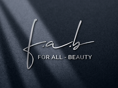 Fab- For all Beauty Logo 3d animation app branding design graphic design illus illustration logo motion graphics ui vector web