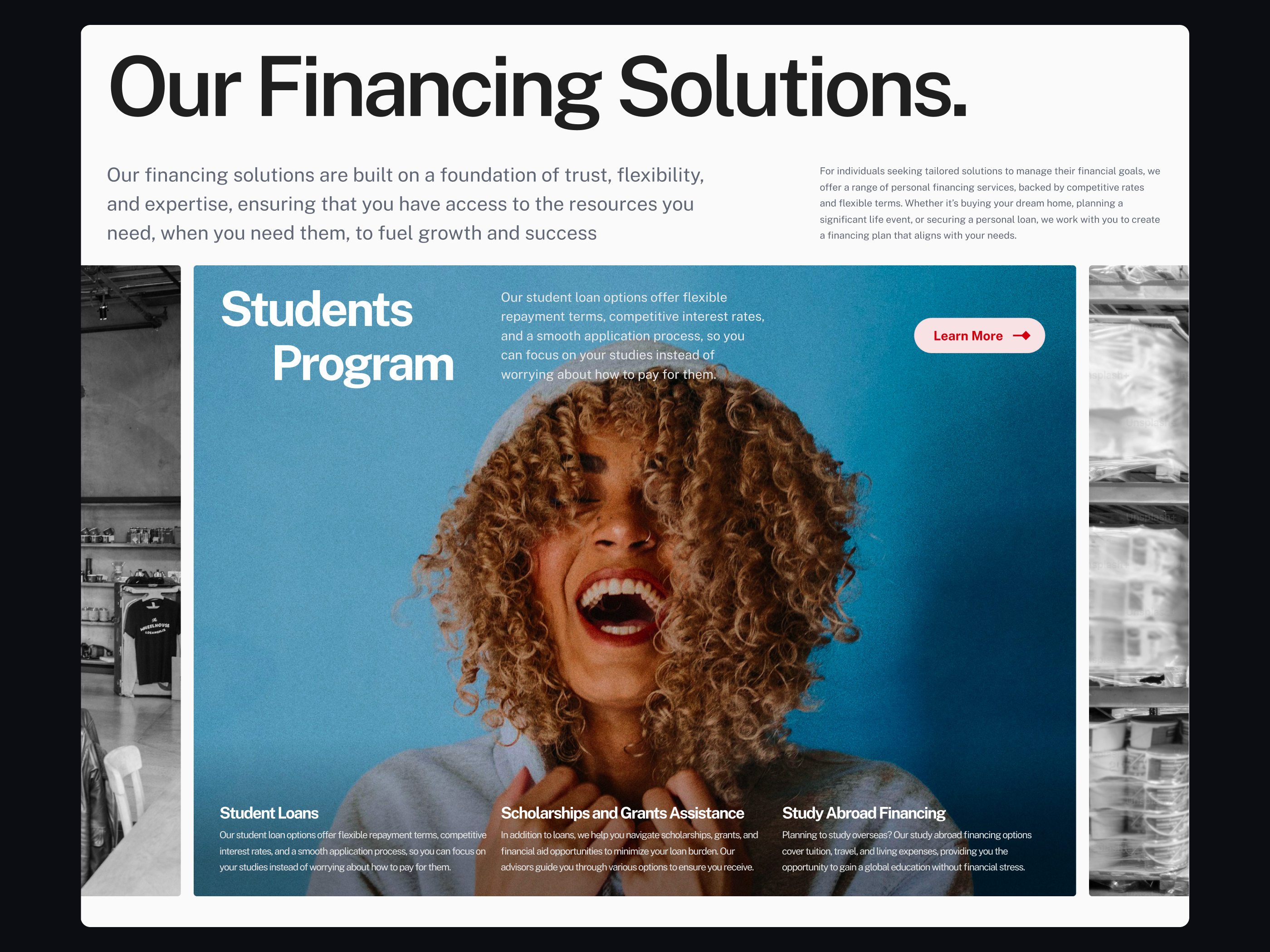 Example of Website Design Or Redesign