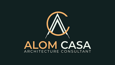 AC Logo | Architecture Consultant Logo a logo ac logo alom alom casa c logo compass geometry graphic design logo