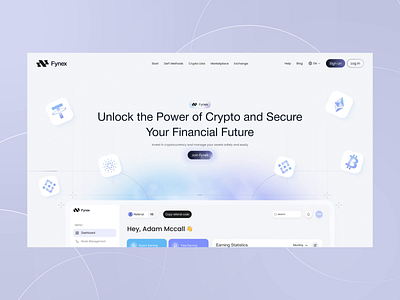 Crypto Analytics Landing Page analytics animation clean crypt dashboard crypto crypto landing page cryptocurrency dashboard defi ico landing landing page platrform saas token trading ui ux web 3 web design webdesign