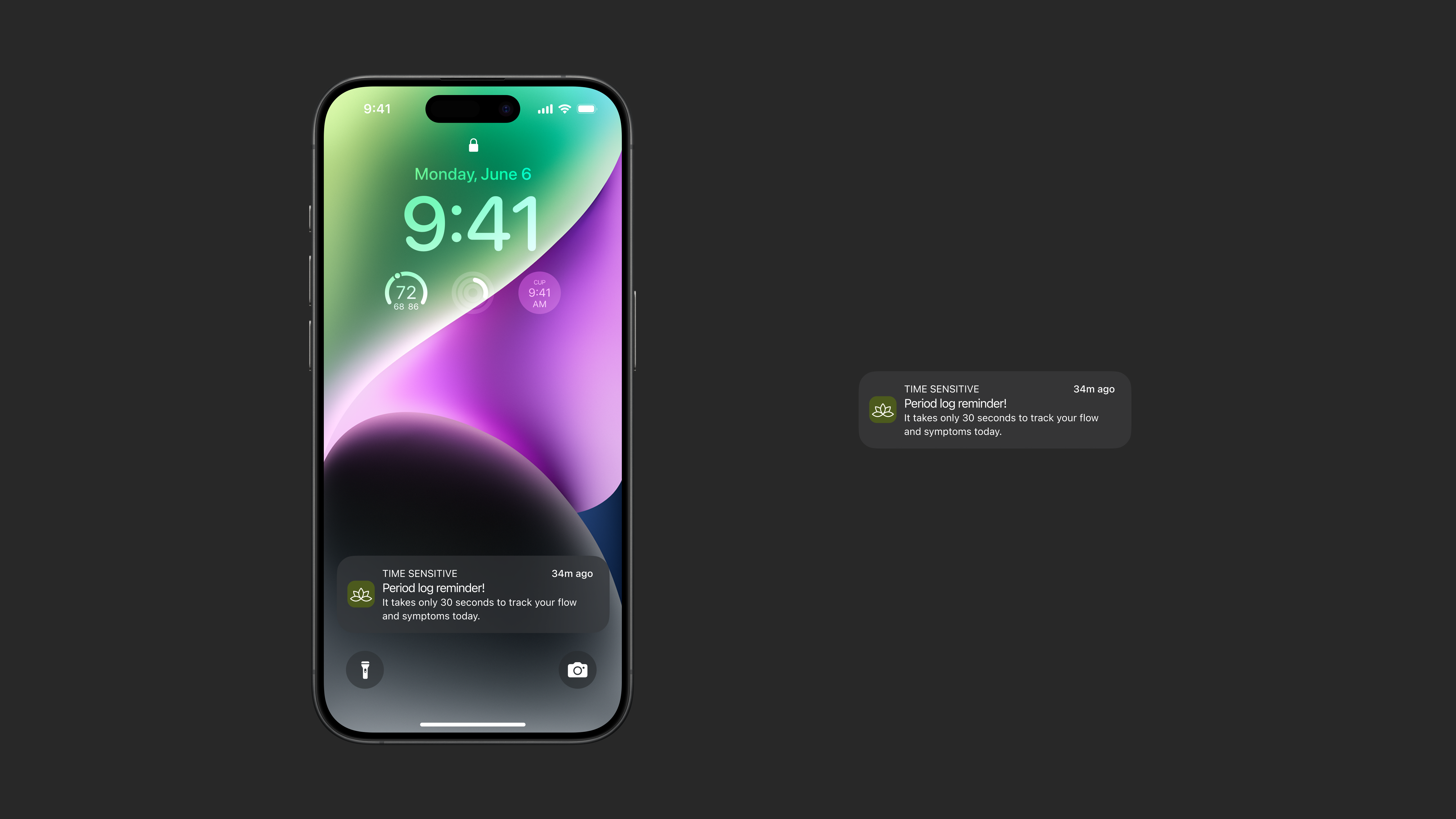 Day 49 - Coming Soon #DailyUI app dailyui darkmode design ios notification ui ux widget
