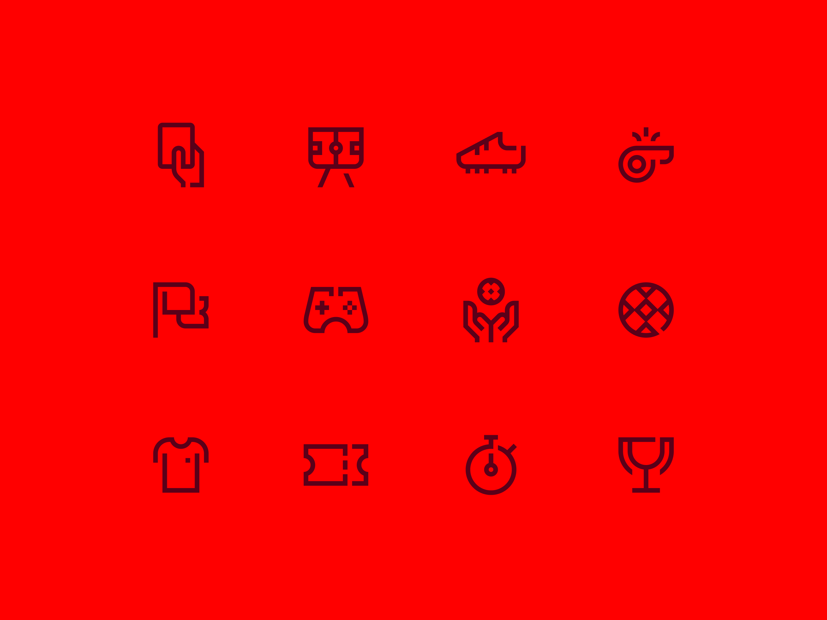 FFRM — Iconography football grid icon iconography interface murcia pictogram set soccer sport system ui