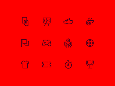 FFRM — Iconography football grid icon iconography interface murcia pictogram set soccer sport system ui