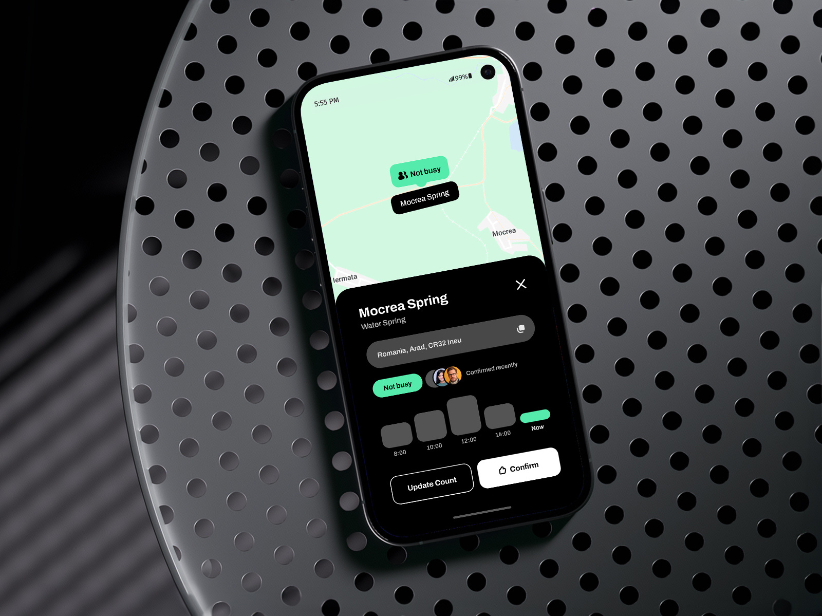 Queuewoo app crowd daniel design iermata map mobile mocrea olah phone product design queue queuewoo ui ux