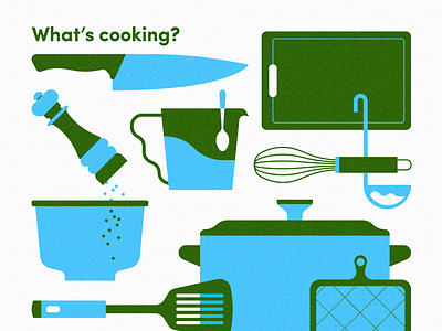 What's cooking? cooking cookware food graphic design illustration illustrator kitchen vector