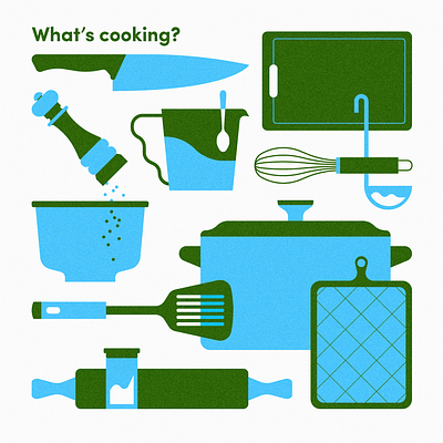 What's cooking? cooking cookware food graphic design illustration illustrator kitchen vector