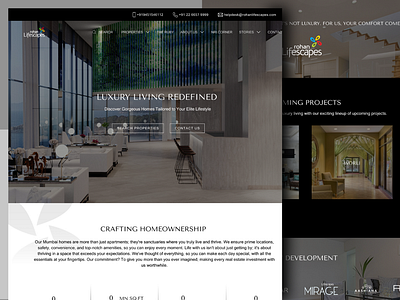 Web Design for a Luxury Real Estate Company color theory luxury real estate responsive design uiux research web design