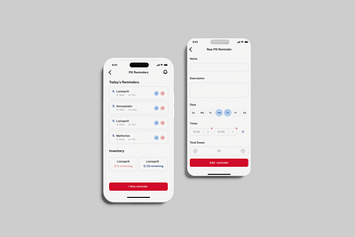 Pill Reminder App UI - Set & Manage Reminders add reminder daily reminder health tech healthcare app healthcare ui medical app medication reminder medicine reminder medicine tracker minimal ui mobile ui patient care pill reminder scheduling app ui ui design user experience