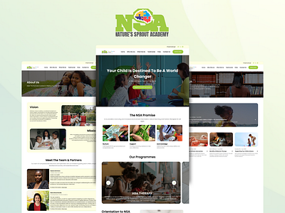 Web Design for Neuro-Enrichment Centre in Africa accessibility guidelines branding color theory intuitive design ui user friendly design ux web design