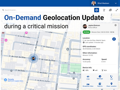 On-Demand Geolocation Update During a Critical Mission critical mission geolocation geolocation map geolocation update gps location location map location update map mission police