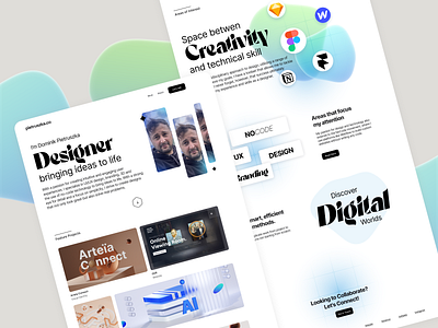 Personal Portfolio Concept design landing page personal portfolio ui web webdesign website