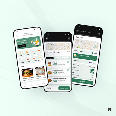 Food App app design card checkout designsystem designthinking figma figma design figmadesign food app mobileappdesign productdesign ui uiuxdesign userexperience userinterface usertesting uxdesign uxresearch webdesign wireframe