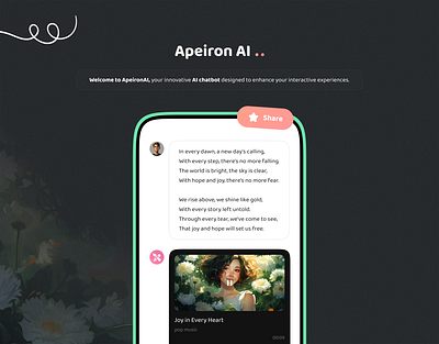 Apeiron AI | Web & Mobile App - UI Design ai ai art app design artificial intelligence gemini interface design ui design uiux user interface