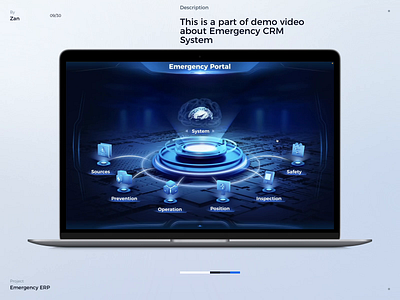 Emergency ERP x Dashboard 3d animation crm dashboard data visualization erp fui hud motion graphics ui uiux ux web website