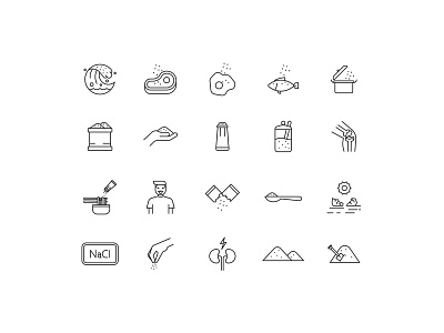 Salt Icons food icon icon design icon set icons salt salt icon vector vector icon