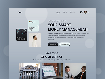 Finance Web Design design figma finance graphic design ui ux web design