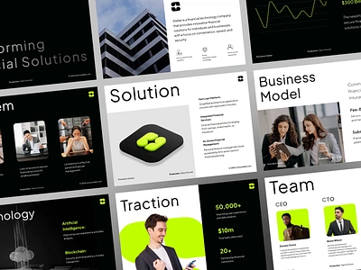 Stellar - Pitch Deck ads animation b2b brand branding business model businnes financial fintech investment investor modern pitchdeck pitching saas sales deck startup visual identity