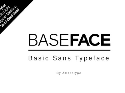 Baseface - Basic sans family font quotes