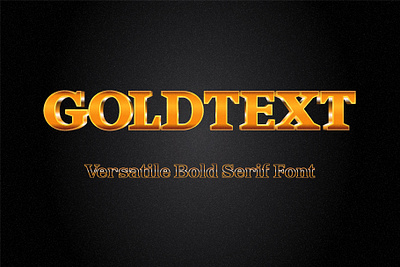 Goldtext - Font duo - Bold serif - sans legible