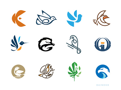 Bird Logos - Minimalist and Modern Logos animal logos bird logo bird logos blue bird logo brand bird logo branding creative logos dainogo dove logo eagle logo hummingbird logo logo logo design logo portfolio logofolio logotype minimal bird logo minimalist logo modern logo moon bird logo