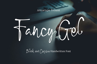 Fancy Gel - Block and cursive handwritten font multilangual