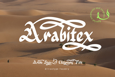 Arabitex - Calligraphy Font tshirt design