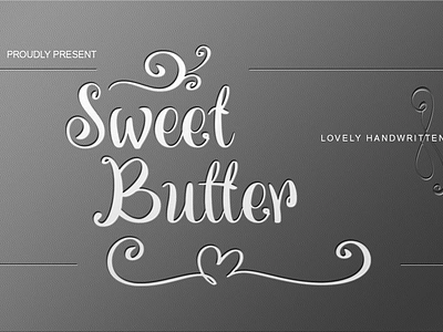 Sweer Butter - Lovely Handwritten happy birthday