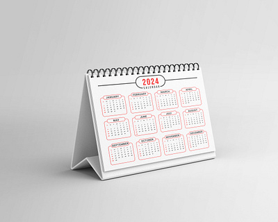 Print-ready desk calendar design template 2024 2024 agenda all business calendar december desk event monday november october one page planner print september