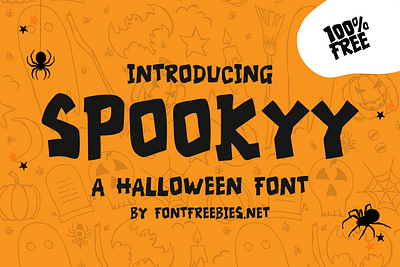 Spookyy - A Free Halloween Font font free free font freebies halloween halloween font horror typeface