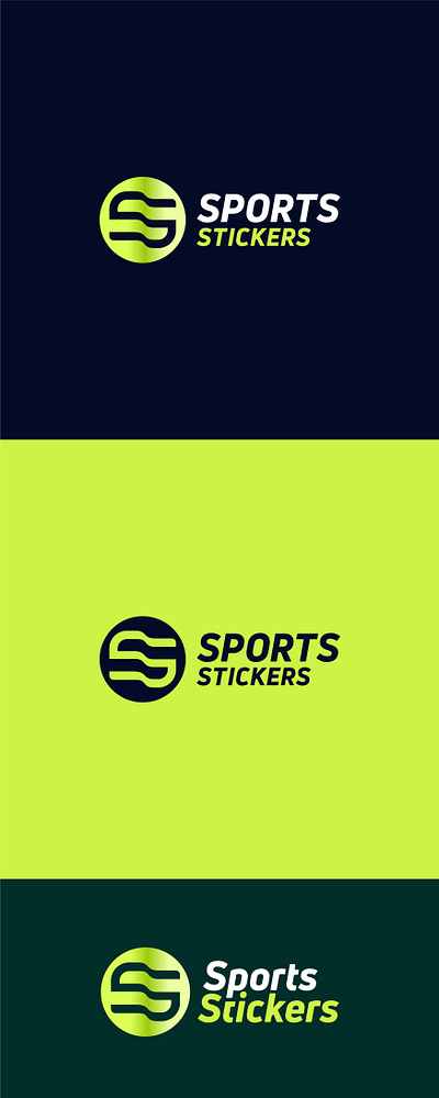 Sports Stickers branding logo logo design minimal sports sticker vector