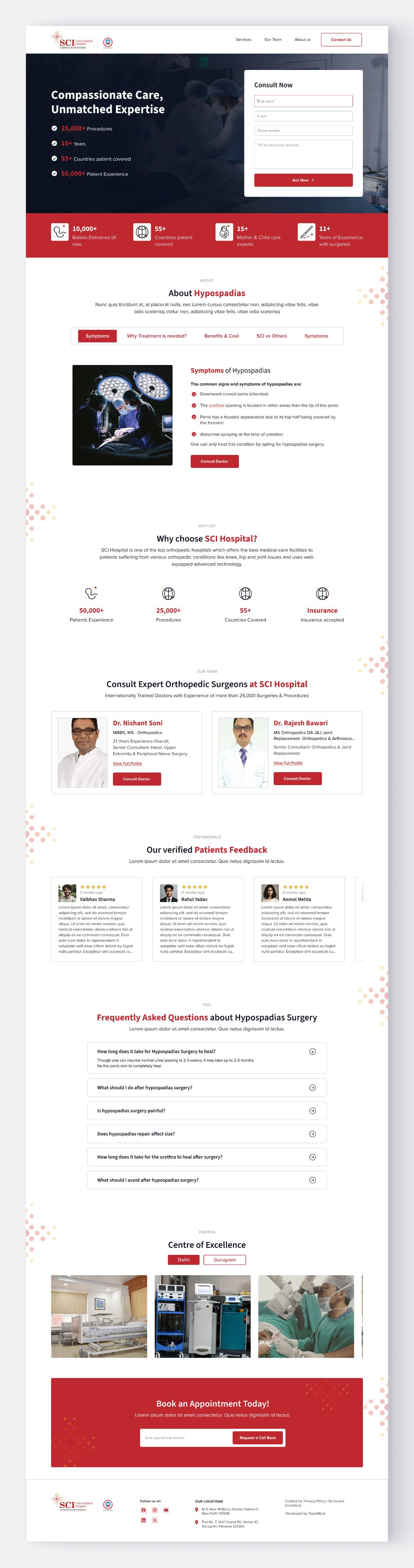 Example of Minimal Landing Page Design/Redesign