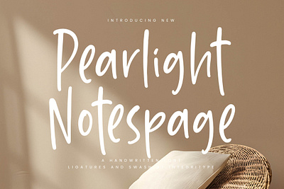 Pearlight Notespage - Handwritten Font style