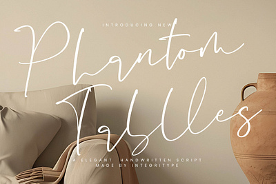 Phantom Tablles - Handwritten Script Font style