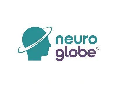Neuro Globe. Logo for Global Minds brand branding graphic design logo