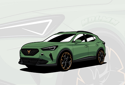 Cupra Formentor • VZ5 graphic design illustration vector