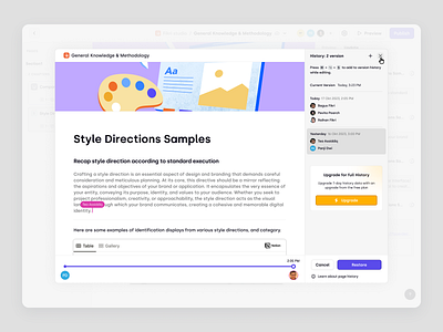 Trenning - Detailed Course Page History Version in SaaS LMS course education education platform history instructors knowledge base learning management system lms product design saas saas design staff training student team training training ui ux web app web design wiki