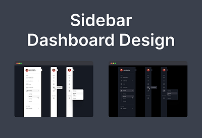 Sidebar Dashboard Design dashboard figma sidebar ui design ui ux