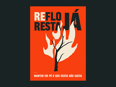 refloresta graphic design illustration poster poster design