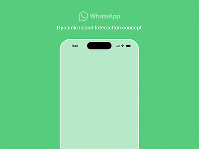 Dynamic Island - Whatsapp interaction animation chat design dynamic island interaction whatsapp