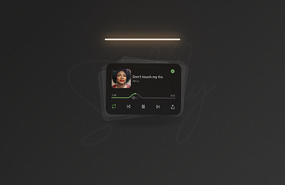 21's Fro Album Player Cards cards design music player ui ux