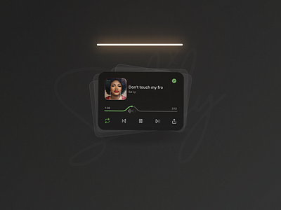 21's Fro Album Player Cards cards design music player ui ux