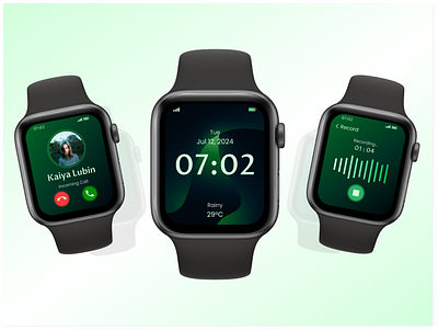 Smart Watch⌚ 3d alarmfeature callfeatures callrecording graphic design heartratemonitor modernwearables musiccontrol smartwatchdesign uiux wearabletech weatherupdate