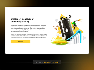 Forex Landing Page | M-Design System 3d commodity components crypto website cryptocurrency fintech forex graphic design landing landing page trading ui ui kit untitled ui web website