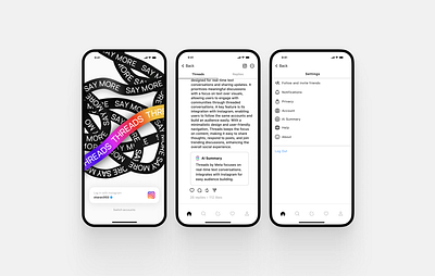 Implementing an AI Summary feature into Threads ai design mobile threads ui ux ux design