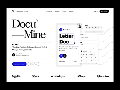 Web clean design doc sign document document sign e sign editor header illustration letter pdf pdf editor product design text typography ui ui ux user experience ux website